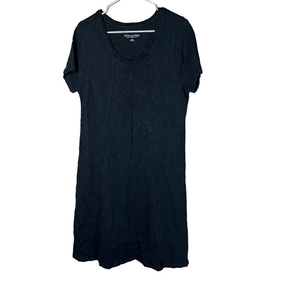 Soft Surroundings Black Shirt Dress Size Large